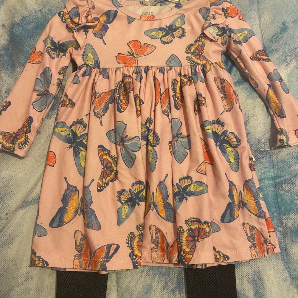 Pink w/ Butterflies 2-piece Set
